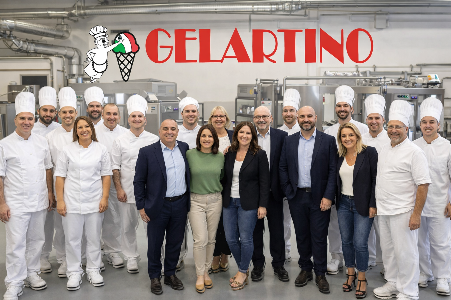 Team Gelartino in fabbrica